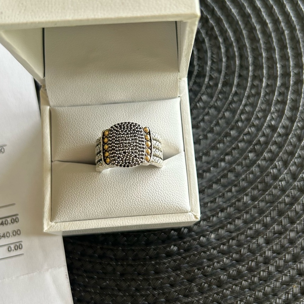 Black diamond size 6 Effy ring